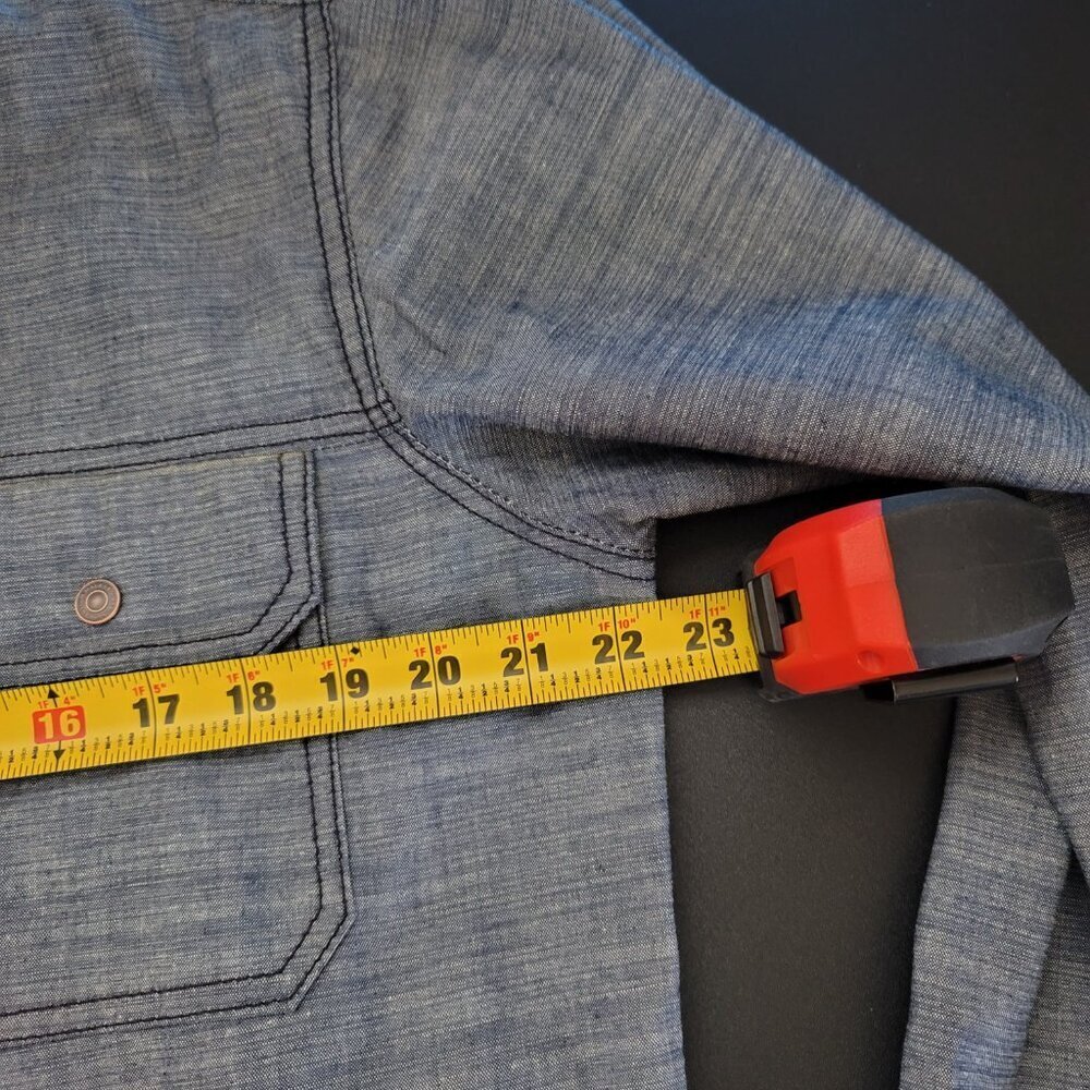 SoSo Brothers 6oz Indigo Chambray Selvedge Denim Shirt Jacket CPO NEW Worker M - Picture 6 of 6
